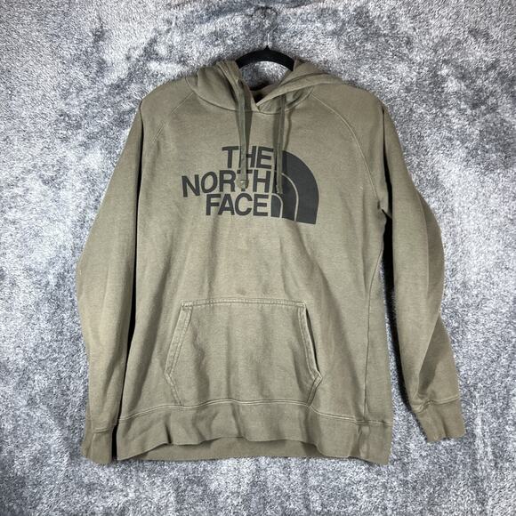 The North Face Tops - The North Face Hoodie Womens Large Olive Green Pullover Sweatshirt Logo Outdoor